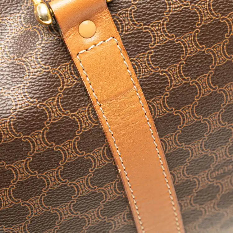 Celine Macadam Coated Canvas Boston Bag