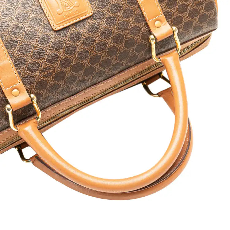 Celine Macadam Coated Canvas Boston Bag