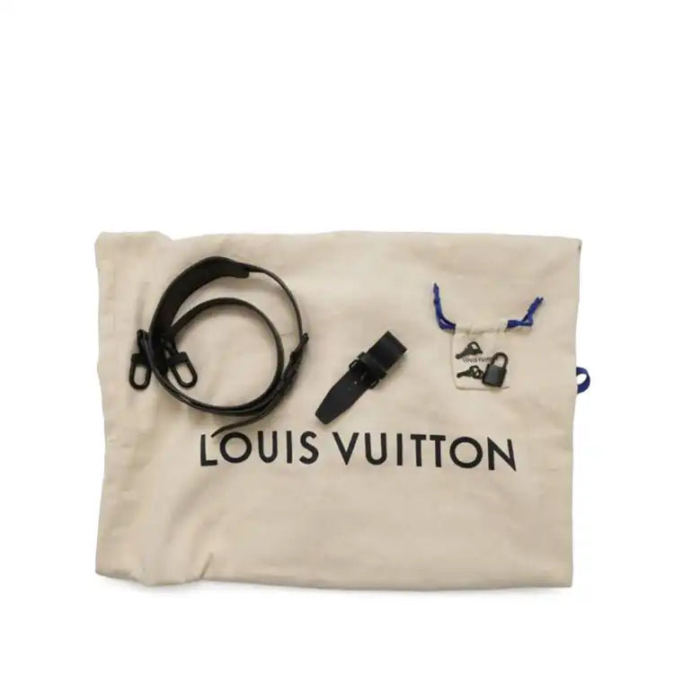 Louis Vuitton Monogram Tuffetage Triangle Keepall Bandouliere 50