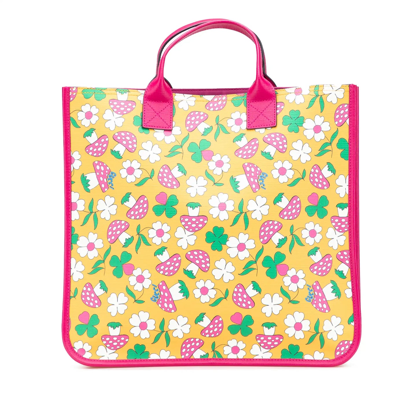 Gucci Childrens Canvas Flower and Mushroom Tote