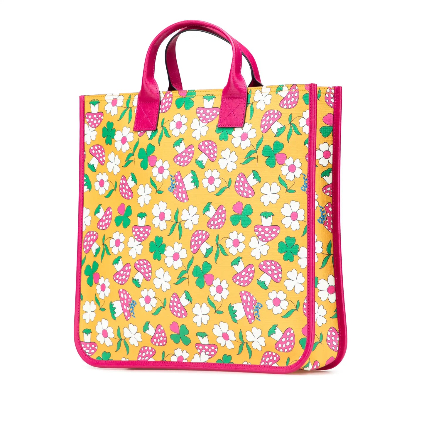 Gucci Childrens Canvas Flower and Mushroom Tote