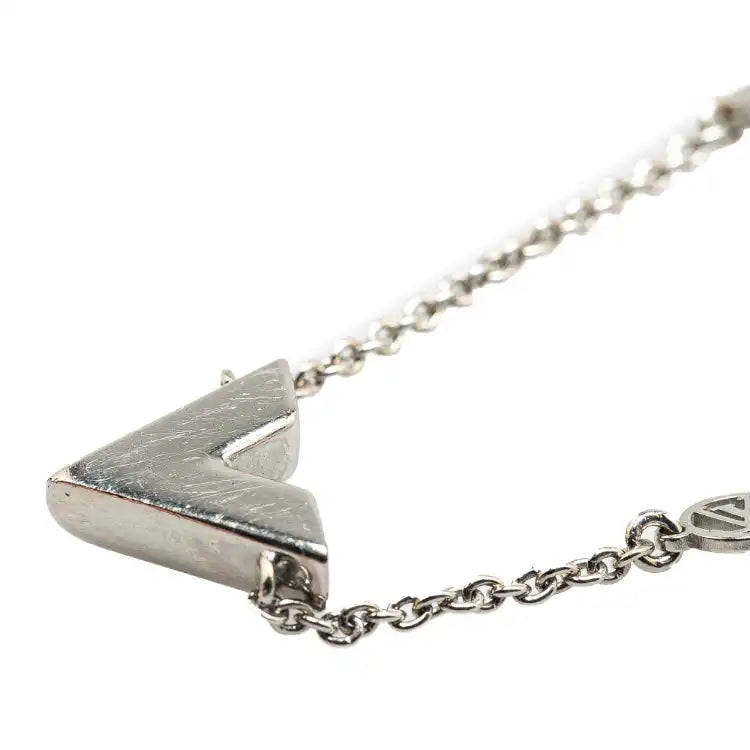 Louis Vuitton Silver Plated Essential V Supple Bracelet