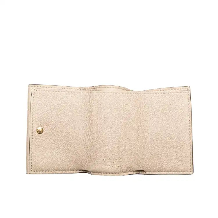 Louis Vuitton Leather Lockmini Compact Wallet