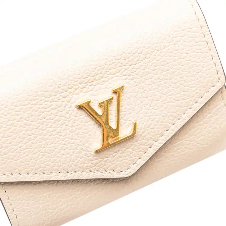 Louis Vuitton Leather Lockmini Compact Wallet