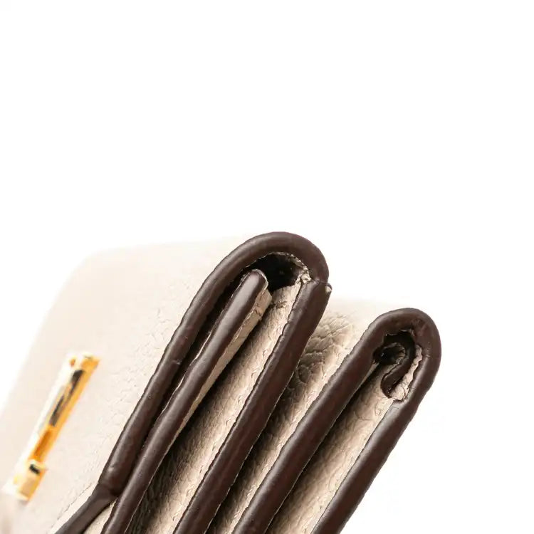 Louis Vuitton Leather Lockmini Compact Wallet
