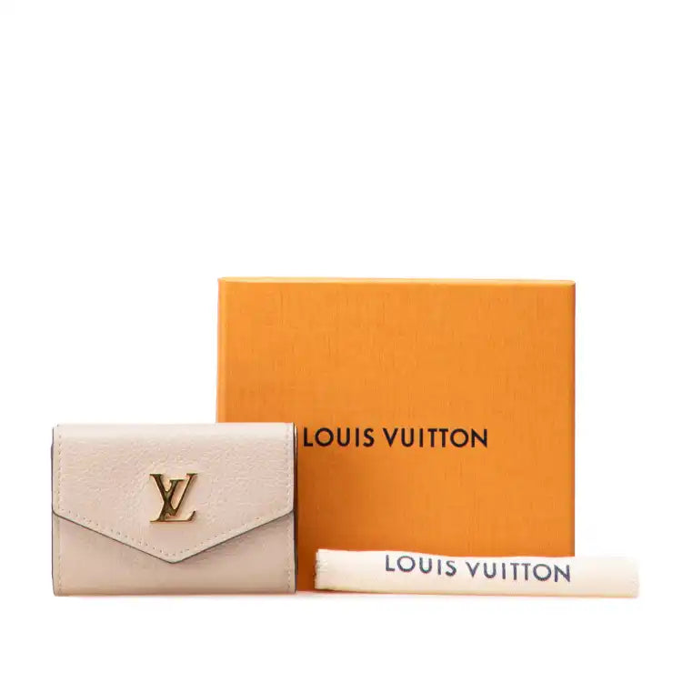Louis Vuitton Leather Lockmini Compact Wallet