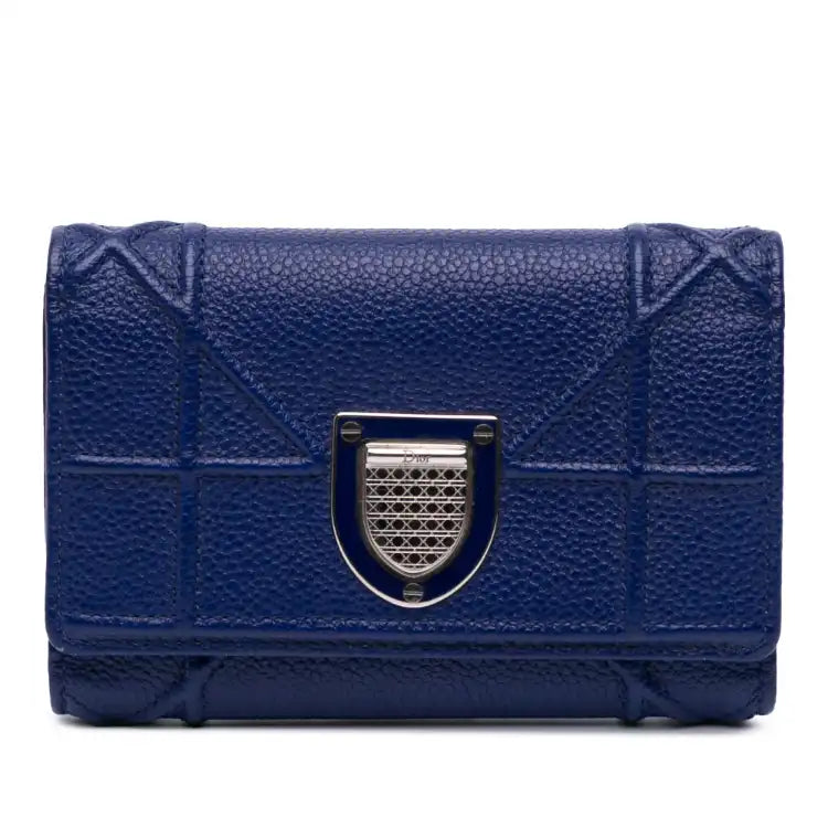 Dior Grained Calfskin Diorama Elancee Wallet