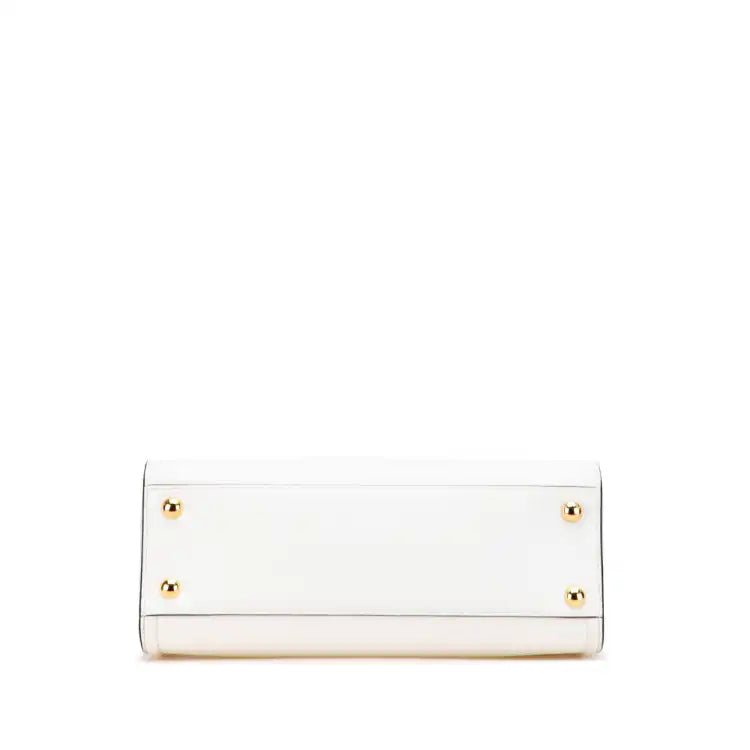 Prada Soft Calf Trimmed Saffiano Lux Satchel