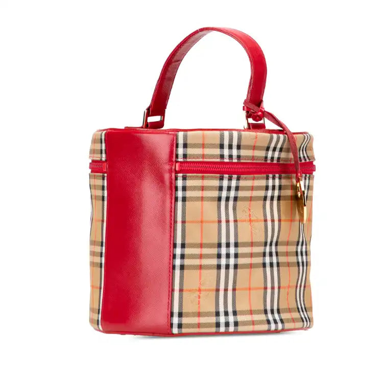Burberry Haymarket Check Canvas Vanity Bag
