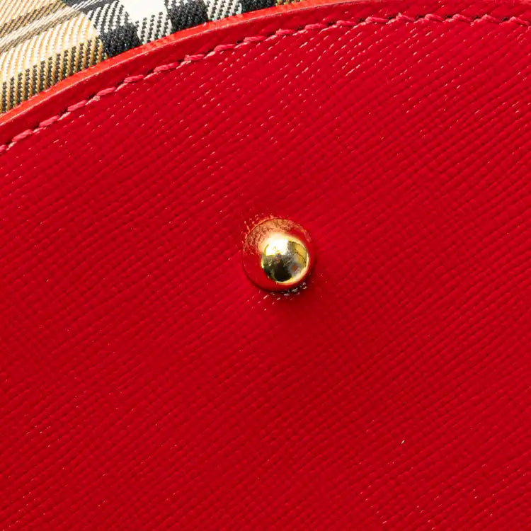 Burberry Haymarket Check Canvas Vanity Bag
