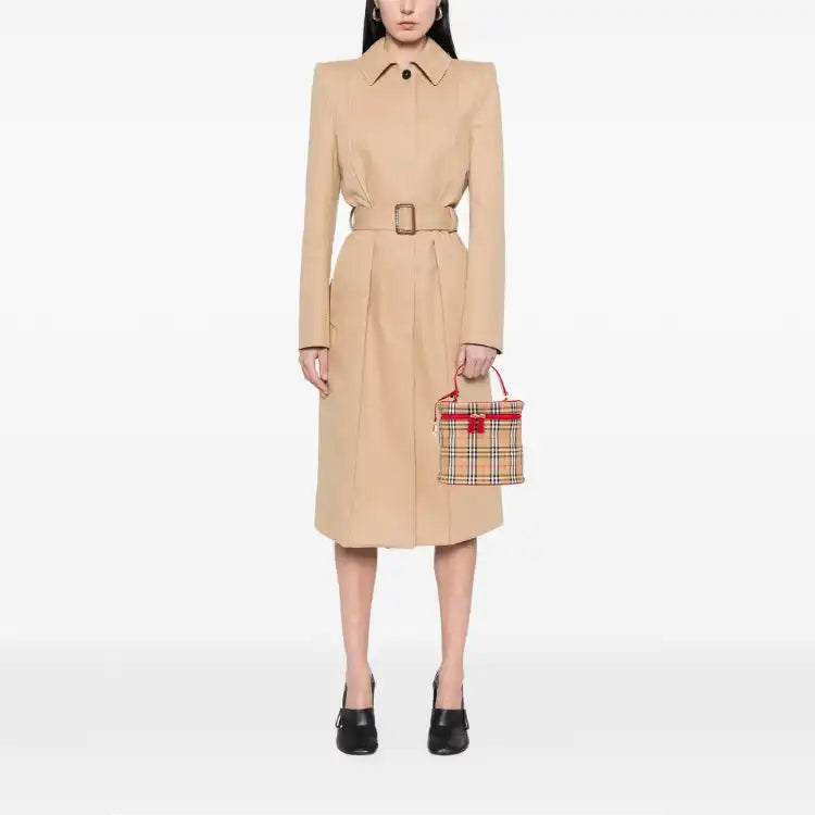 Burberry Haymarket Check Canvas Vanity Bag