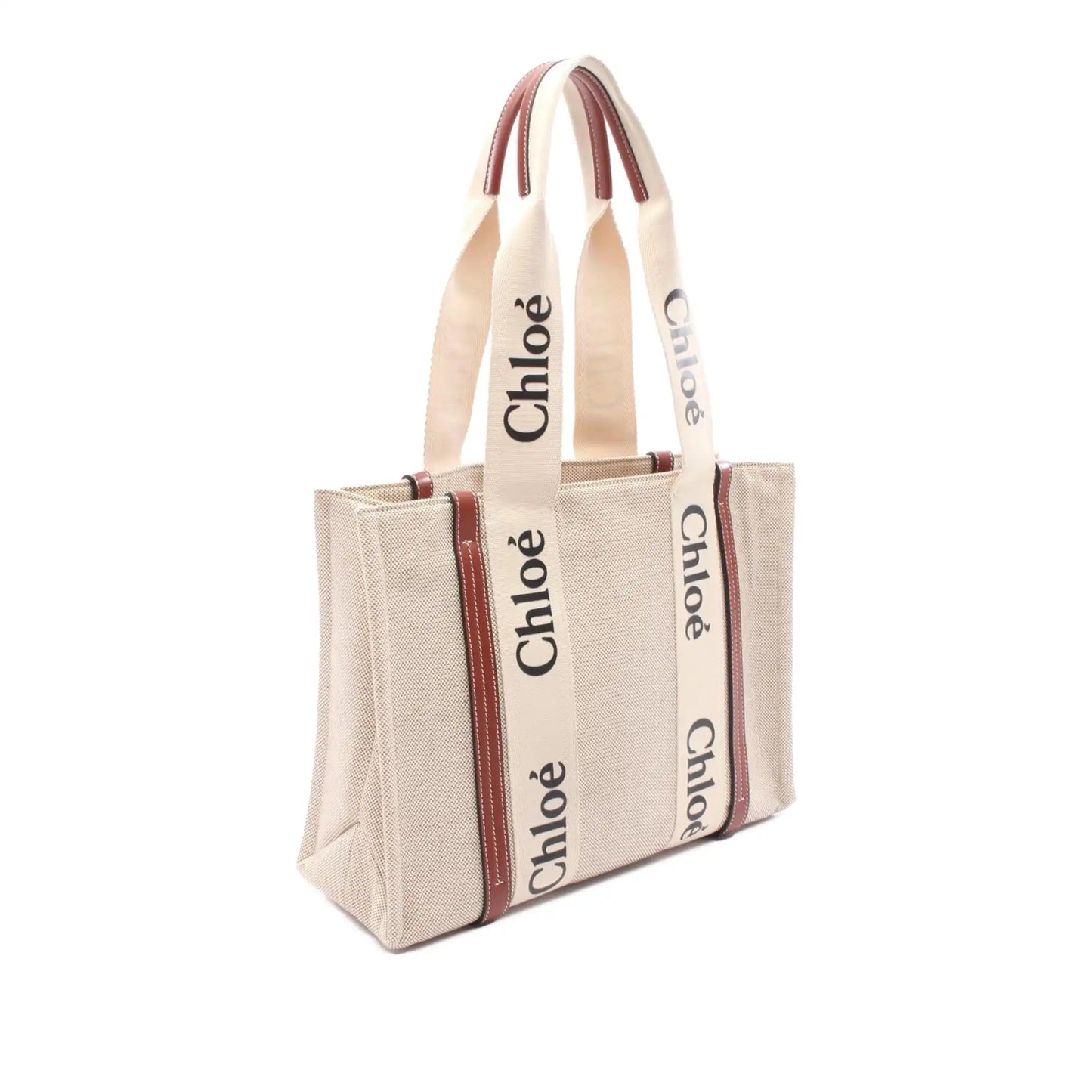 Chloé Medium Canvas Woody Tote