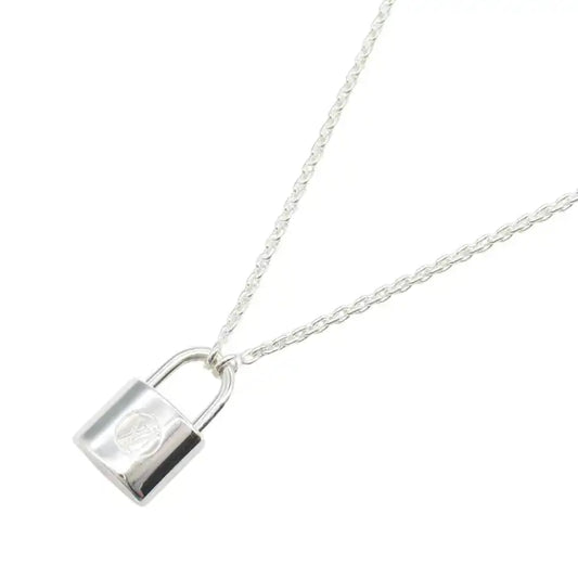 Louis Vuitton Sterling Silver Lockit Pendant Necklace