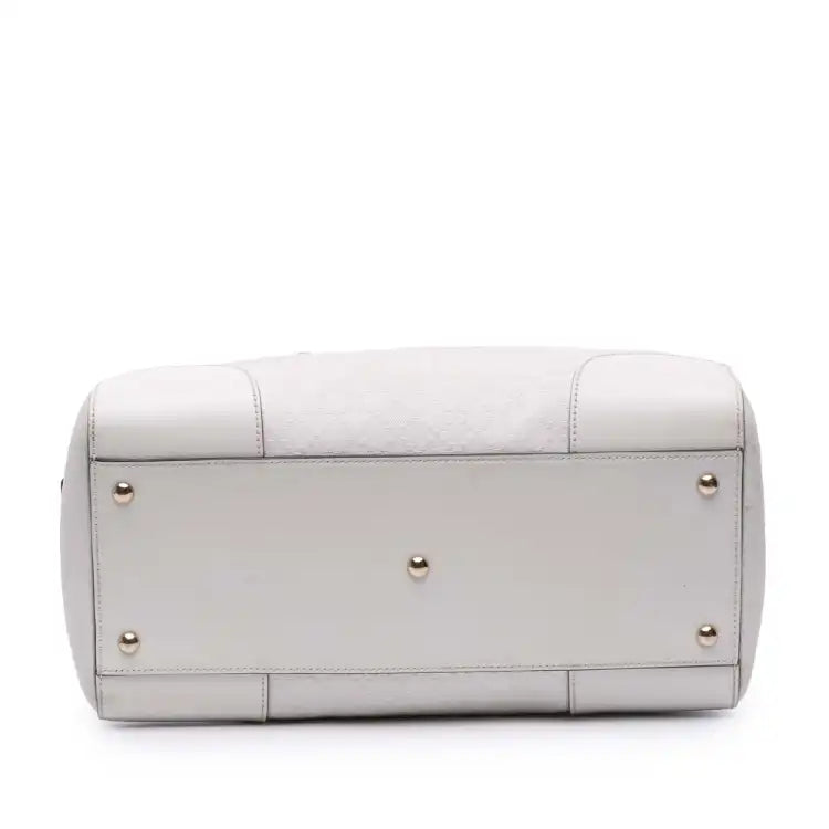 Gucci Diamante Leather Boston Bag