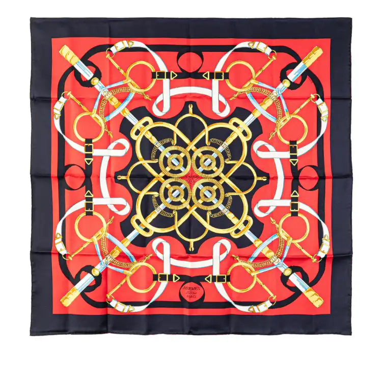 Hermès Eperon d'Or Silk Scarf