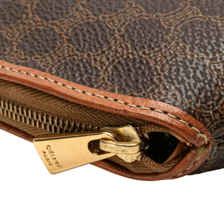 Celine Macadam Coated Canvas Pouch
