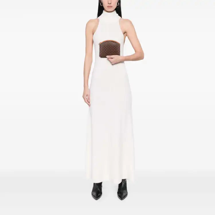Celine Macadam Coated Canvas Pouch