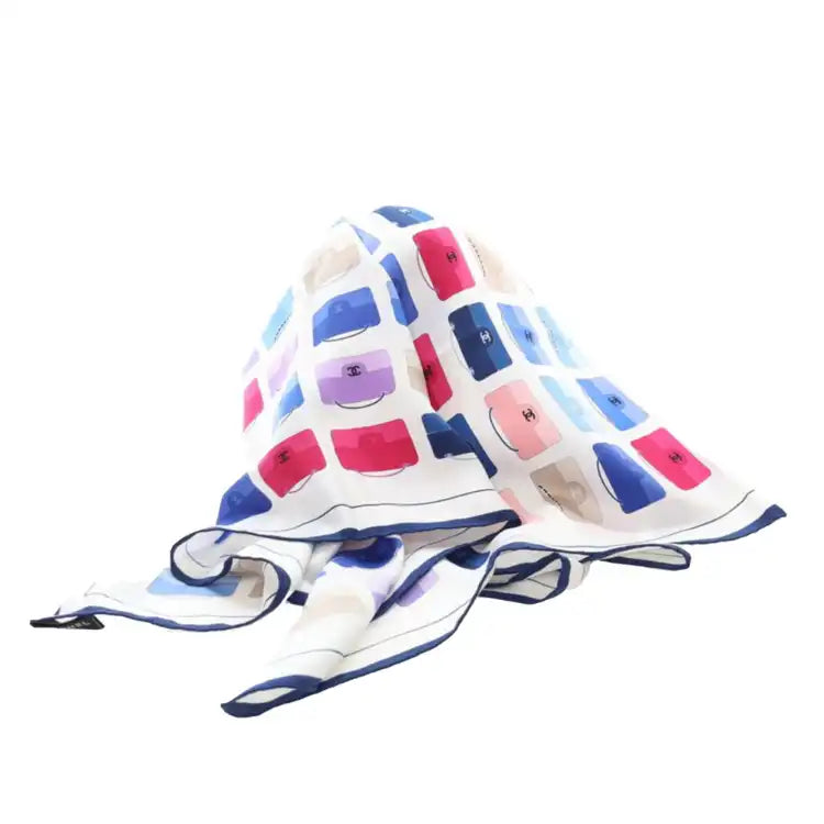 Chanel Flaps Print Silk Scarf