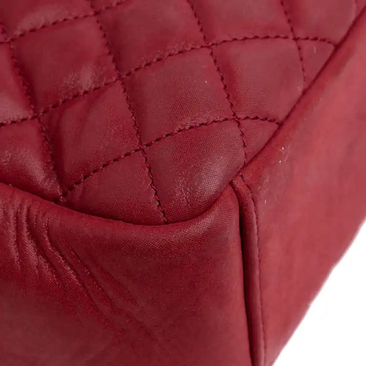 Saint Laurent Medium Iridescent Calfskin Triquilt Monogram College Bag