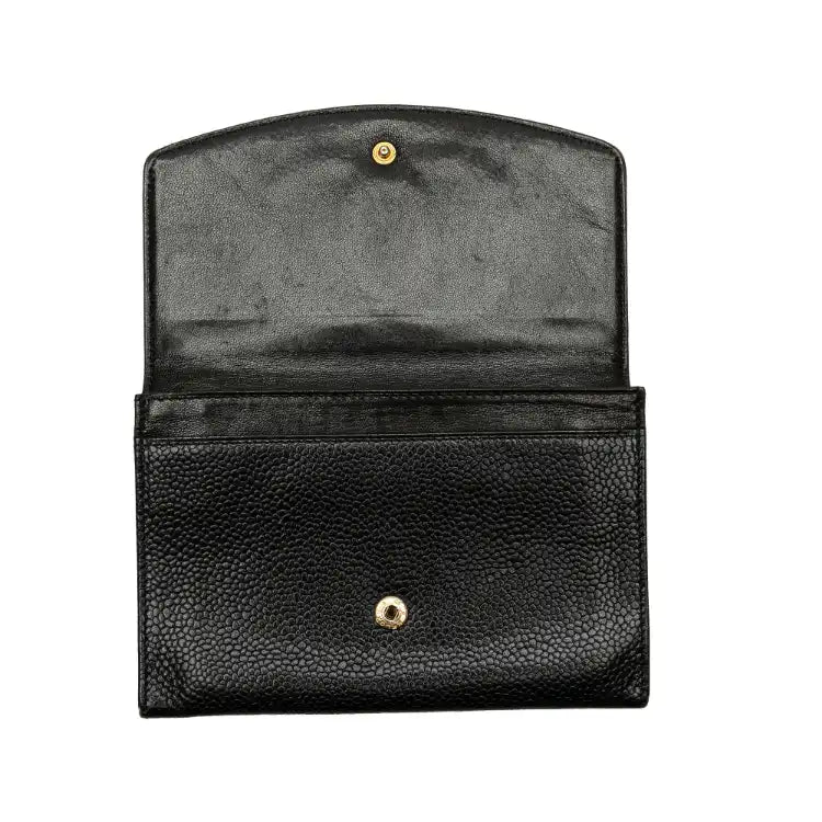 Chanel CC Caviar Trifold Wallet