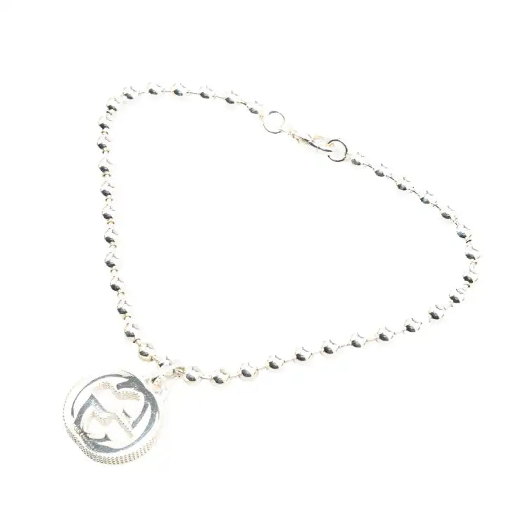 Gucci Sterling Silver Interlocking G Charm Bracelet