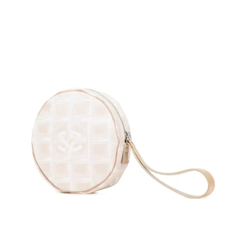Chanel New Travel Line Nylon Round Pouch