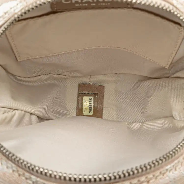 Chanel New Travel Line Nylon Round Pouch