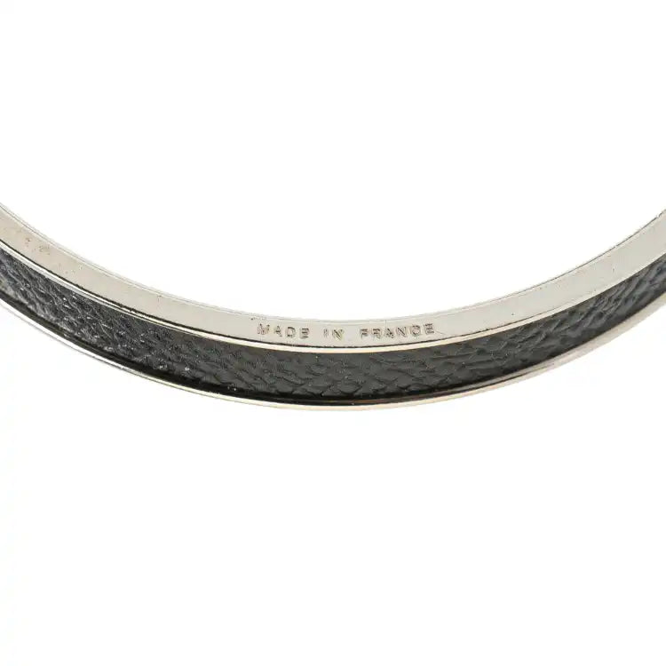 Hermès Leather Kelly Cadena Lock Bangle Bracelet