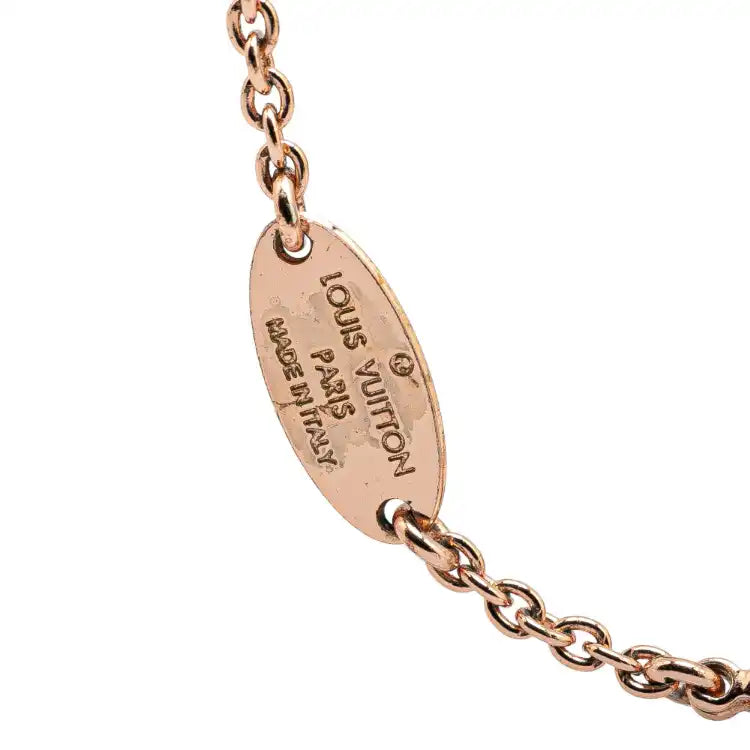 Louis Vuitton Rose Gold Crystal Essential V Supple Bracelet