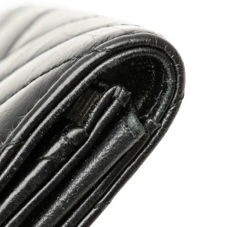 Chanel Reissue Chevron Quilted Aged Calfskin Card Holder Wallet