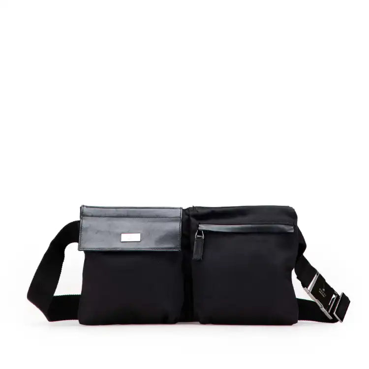 Gucci Nylon Double Pocket Belt Bag