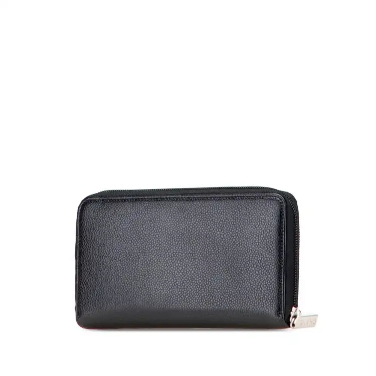 Chanel CC Caviar Zip Around Wallet