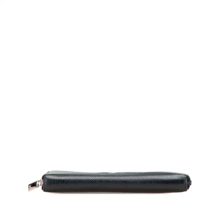 Chanel CC Caviar Zip Around Wallet