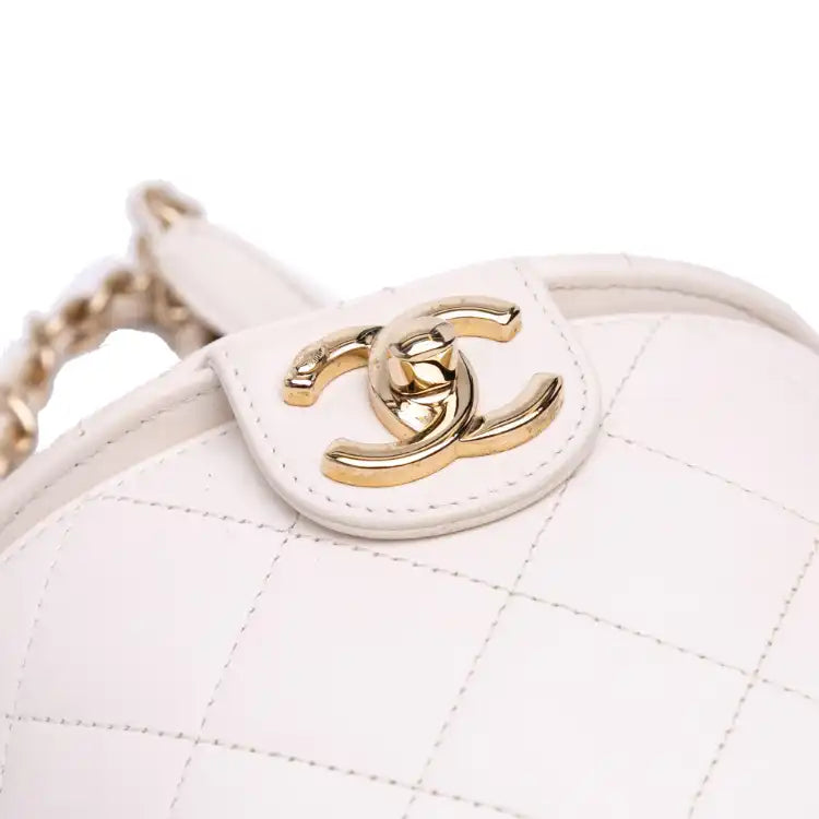Chanel CC Lambskin Elegant Chain Vanity Case
