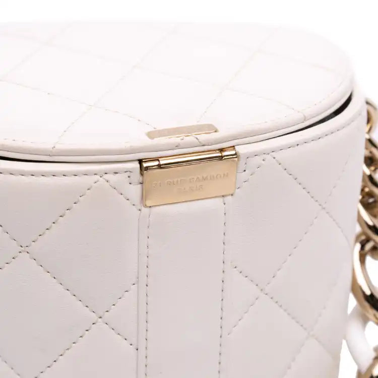 Chanel CC Lambskin Elegant Chain Vanity Case