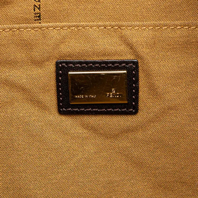 Fendi Zucca Canvas Shoulder Bag