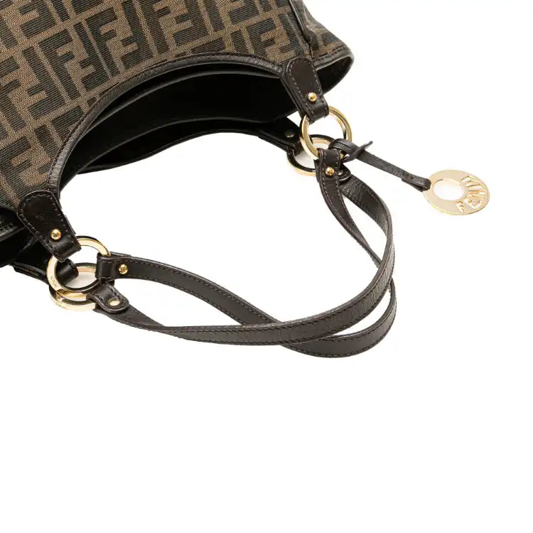 Fendi Zucca Canvas Shoulder Bag