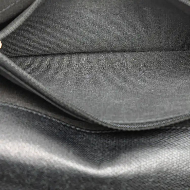 Chanel Lambskin Leather CC Button Long Wallet