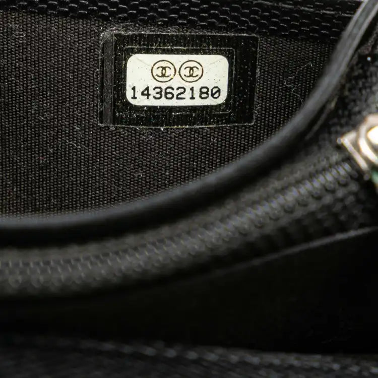Chanel Lambskin Leather CC Button Long Wallet