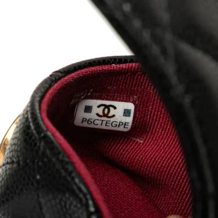 Chanel Quilted Caviar Twist Your Buttons Flap Chain Belt Bag