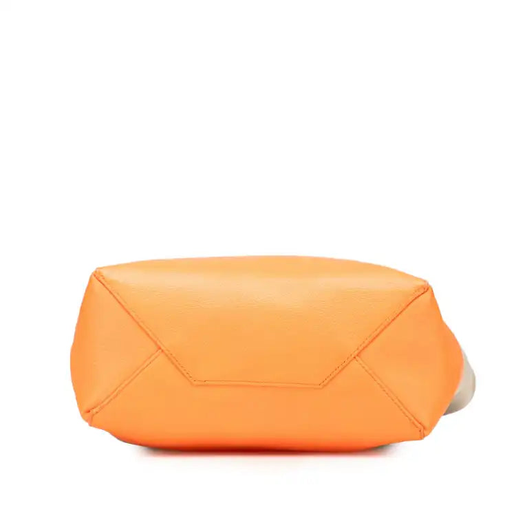 Celine Small Bicolor Leather Vertical Cabas