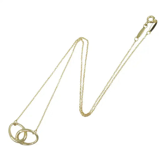 Tiffany 18K Yellow Gold Elsa Peretti Double Loop Necklace