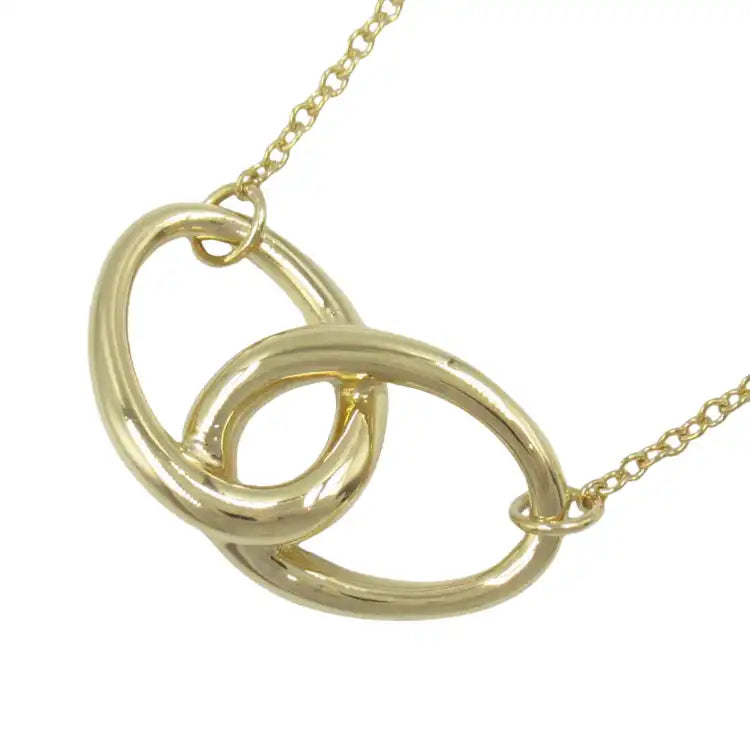 Tiffany 18K Yellow Gold Elsa Peretti Double Loop Necklace