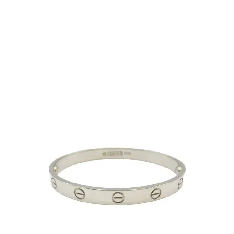 Cartier 18K White Gold Classic Love Bracelet