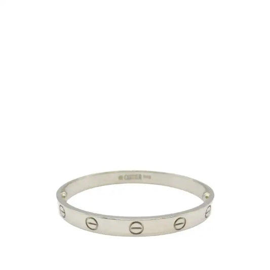 Cartier 18K White Gold Classic Love Bracelet