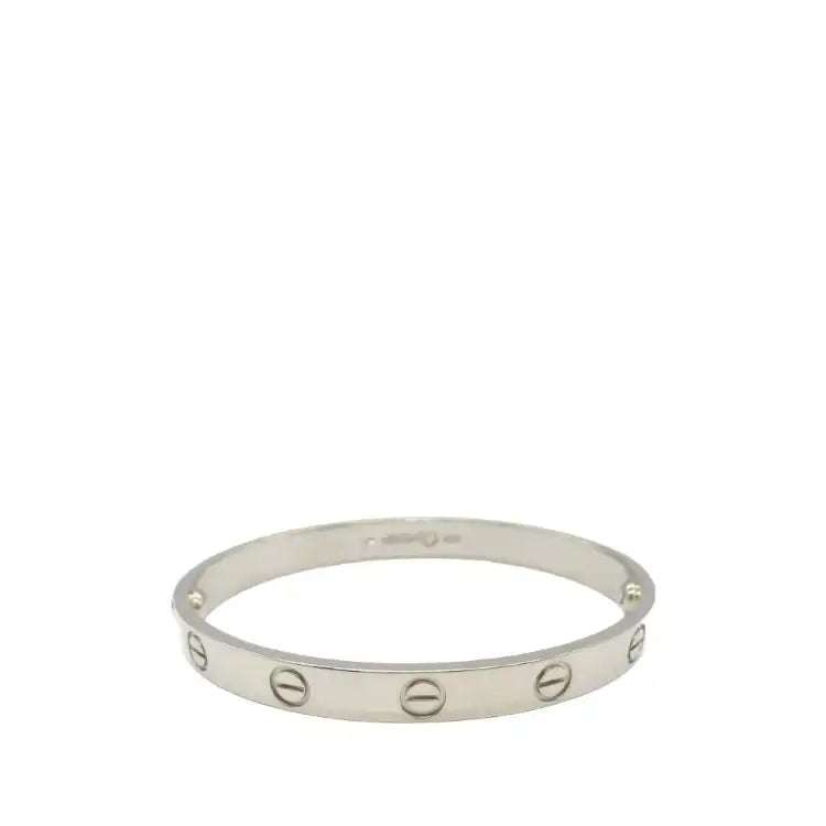Cartier 18K White Gold Classic Love Bracelet