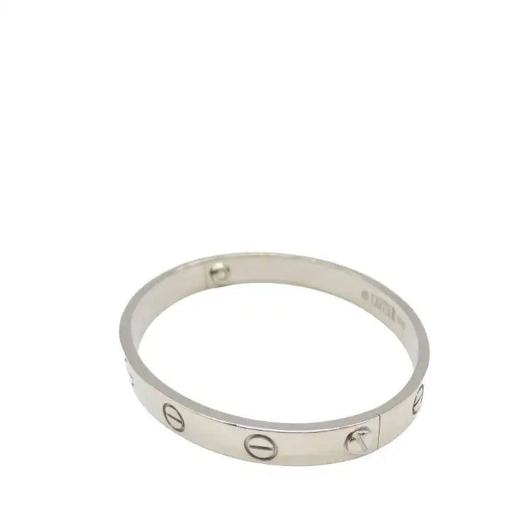 Cartier 18K White Gold Classic Love Bracelet