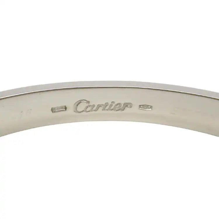 Cartier 18K White Gold Classic Love Bracelet