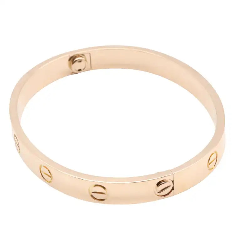 Cartier 18K Rose Gold Classic Love Bracelet