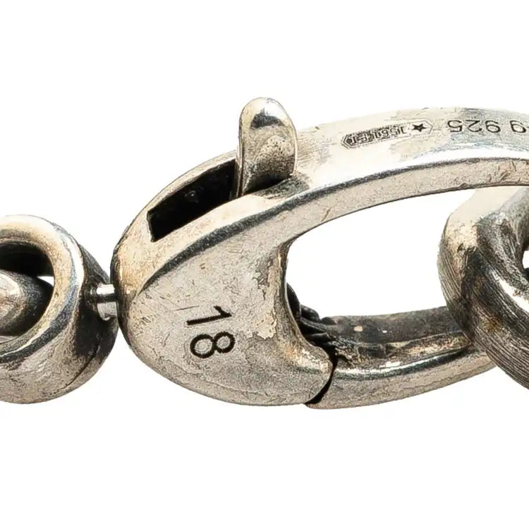 Gucci Sterling Silver Interlocking G Chain Bracelet